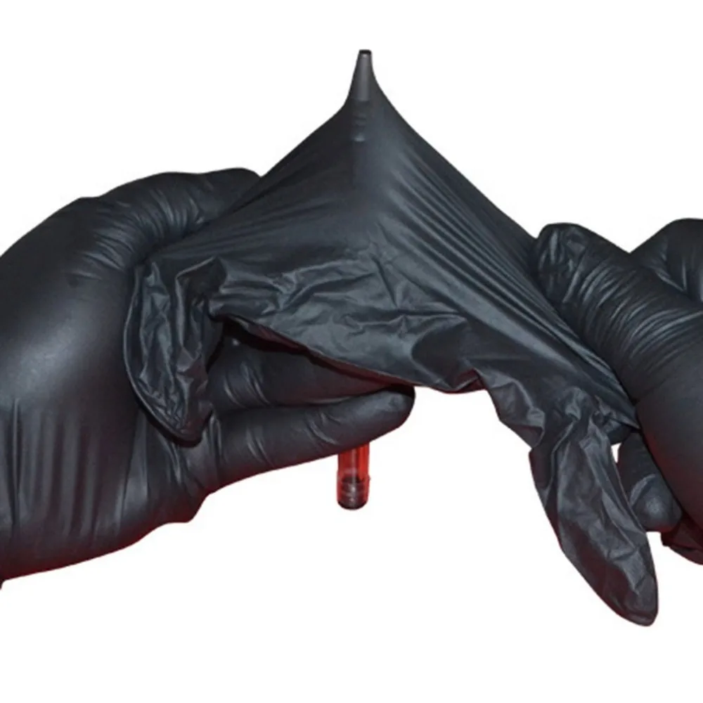 

100PCS/SET Household Cleaning Washing Disposable Mechanic Gloves Black Nitrile Laboratory Nail Art Anti-Static Gloves