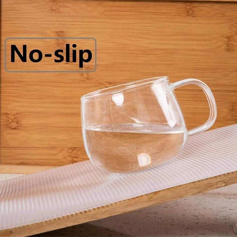 

Shelf Liner Cabinet Pad Shelf Liners Refrigerator Mat No Odor for Kitchen Home(Clear, 17.7 X177 Inch)