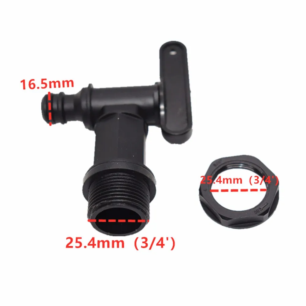 

Spare IBC Tank Adapter 3/4 Inch Accessory Black Exhaust Faucet Connection IBC Tank Container