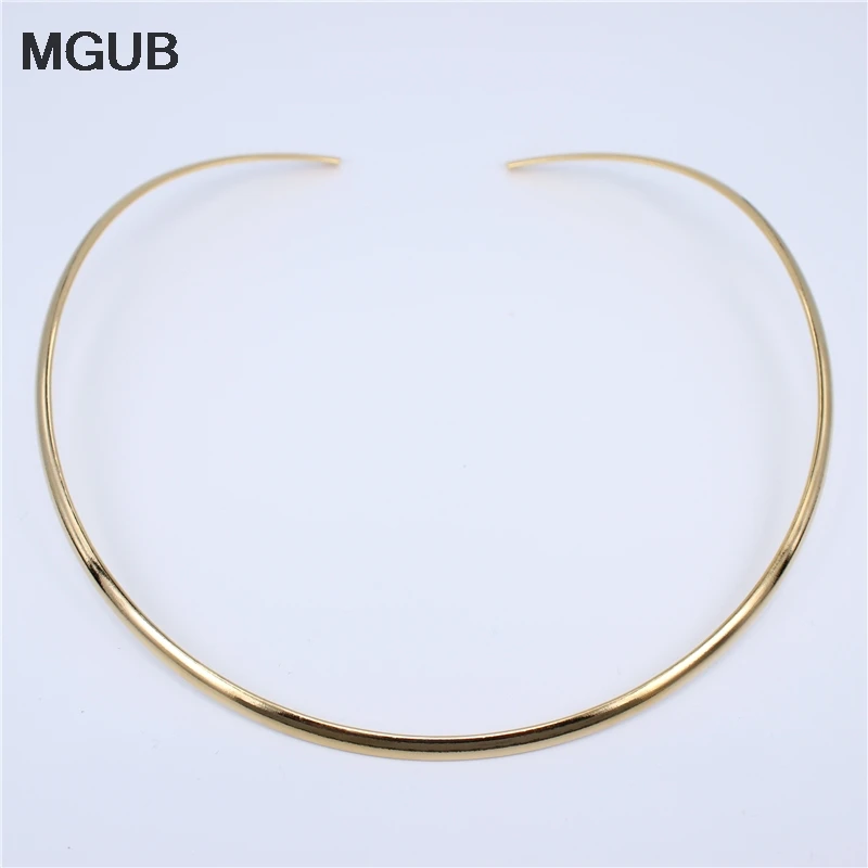 Новый U образный воротник из нержавеющей стали золотого/серебряного цвета на