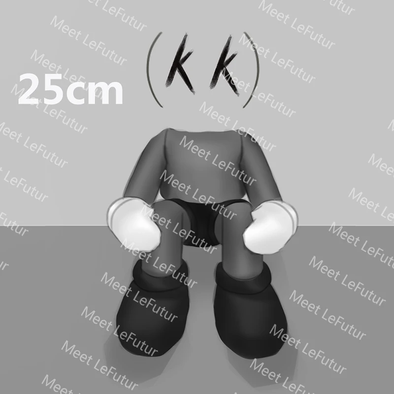 Bearbricklys-figuras de modelos coleccionables de PVC, modelos de juguetes de PVC de 25cm, Brian, Sit Down, PrototypeKaw, 25cm-2