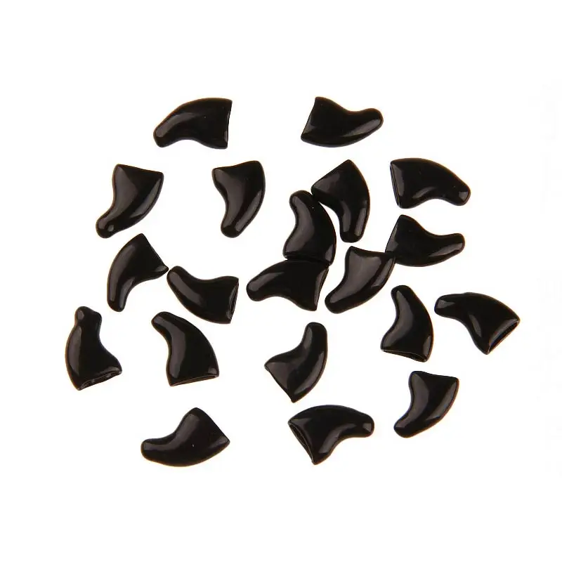 Силиконовые высококачественные колпачки для кошачьих ногтей с клеем 20 шт./компл.