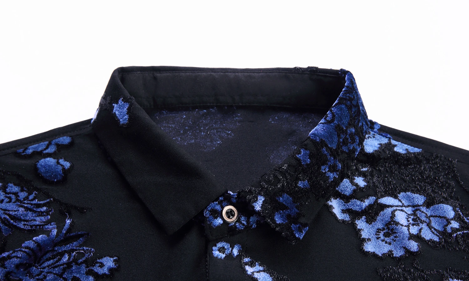 Женская бархатная рубашка с длинным рукавом красная или синяя приталенная