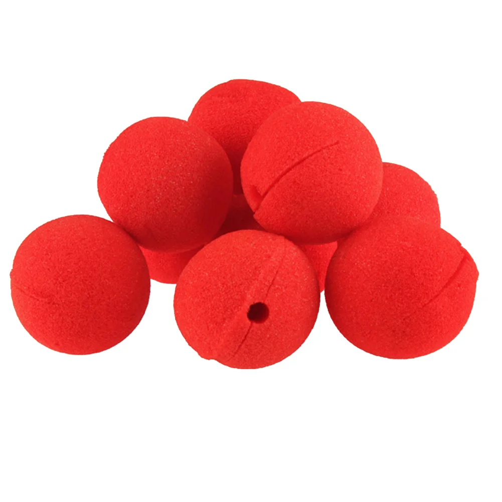 25pcs Fun Red Nose Foam Circus clown nose red sponge ball foam magic props Party Supplies Halloween Accessories | Дом и сад