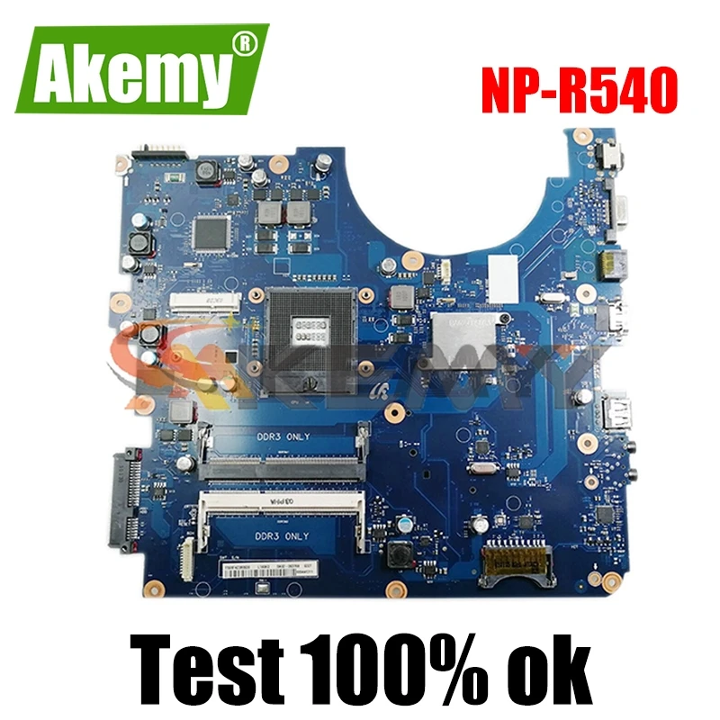 

AKEMY оригинальное для Samsung NP-R540 Материнская плата ноутбука BA92-06785A BA41-01219A HM55 DDR3 100% тестирование