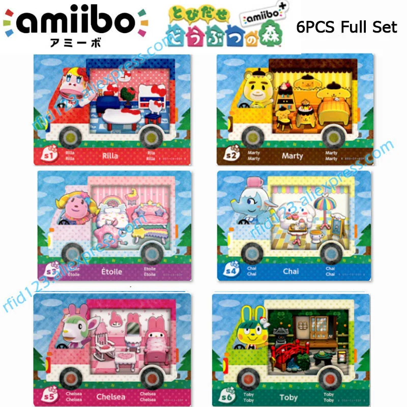 6 шт. новые горизонты Amiibo Audie наклейки для животных Amibo карта Nfc Ntag215 ДЛЯ NS Animal Crossing