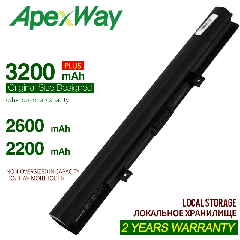 ApexWay 4 клетки PA5185U 1BRS PA5184U Аккумулятор для ноутбука Toshiba Satellite C50 A X0012 156 C55D C55 B5353