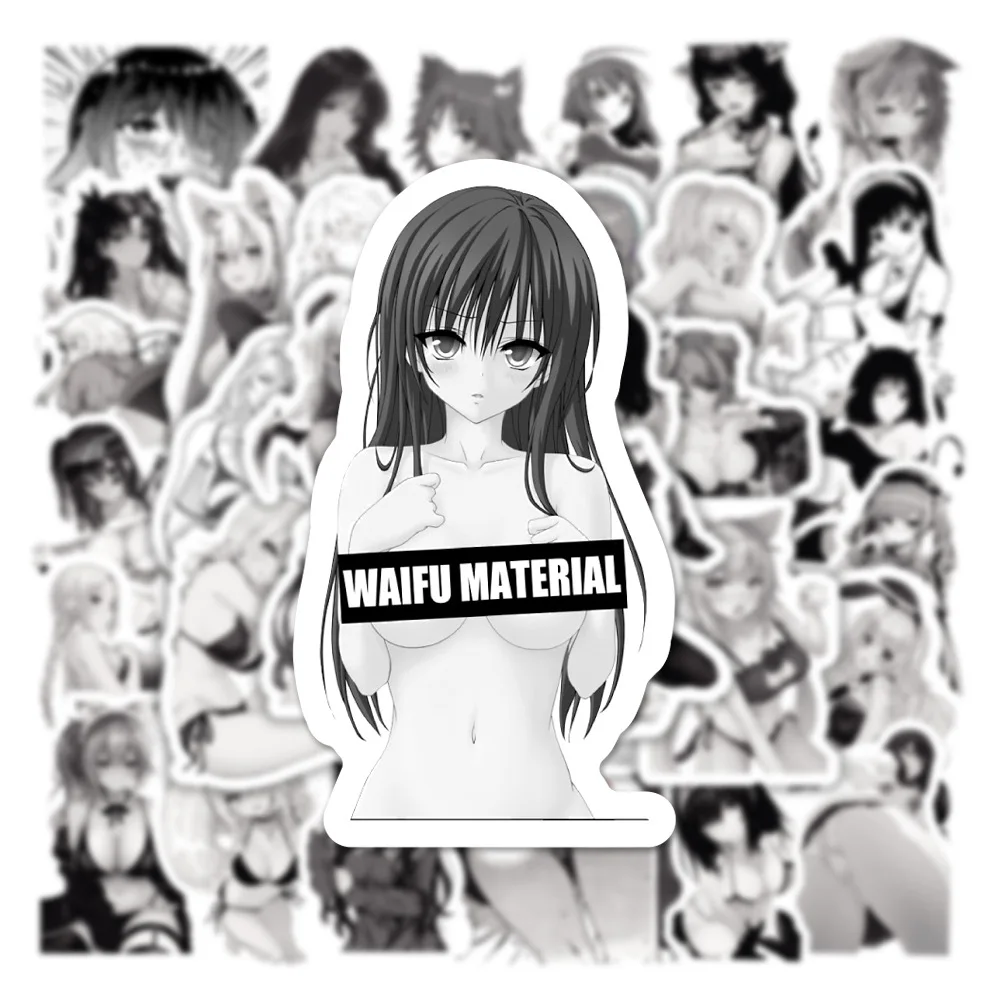 103050100pcs anime hentai sexy bunny girl waifu stickers decals skateboard car laptop bike luggage cool waterproof sticker free global shipping