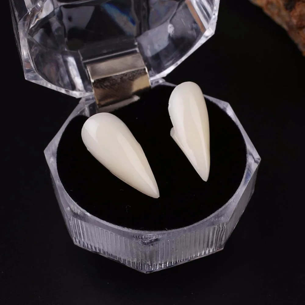 Вампирские зубы таможенный террор вечерние Косплей протезы нарядное платье для