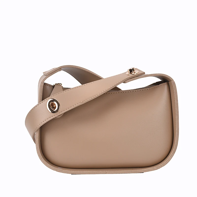 

Small Simple Solid Color PU Leather Crossbody Bag 2021 New Women's Designer Handbag Luxury Fashion Brand Shoulder Purses