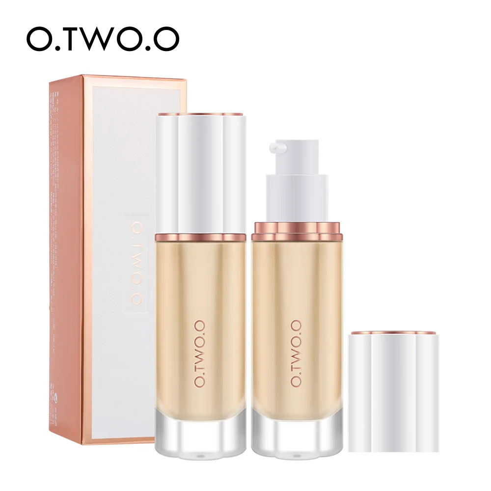 O.TWO.O Black Foundation Matte Cosmetics For Face Concealer Full Covering Moist Liquid Natural Whiten Makeup Base | Красота и
