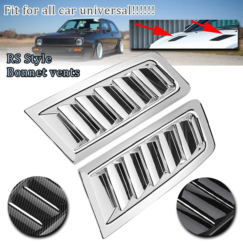 

1 Pair Car Universal Front Bonnet Vents Hood For Ford For Focus MK2 For BENZ For Audi For BMW For Honda For Infiniti For Civic