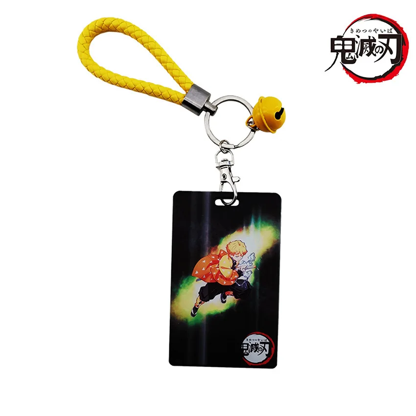 

Anime Demon Slayer Unlimited Train : Kimetsu No Yaiba Tanjirou Nezuko Acrylic Cards Holder Bus Pass Business Card Case Keychain