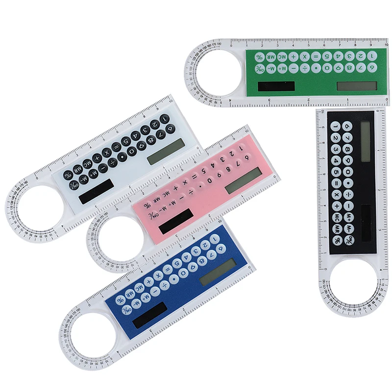 Креативный 10 см Солнечный мини калькулятор-Лупа модная многофункциональная