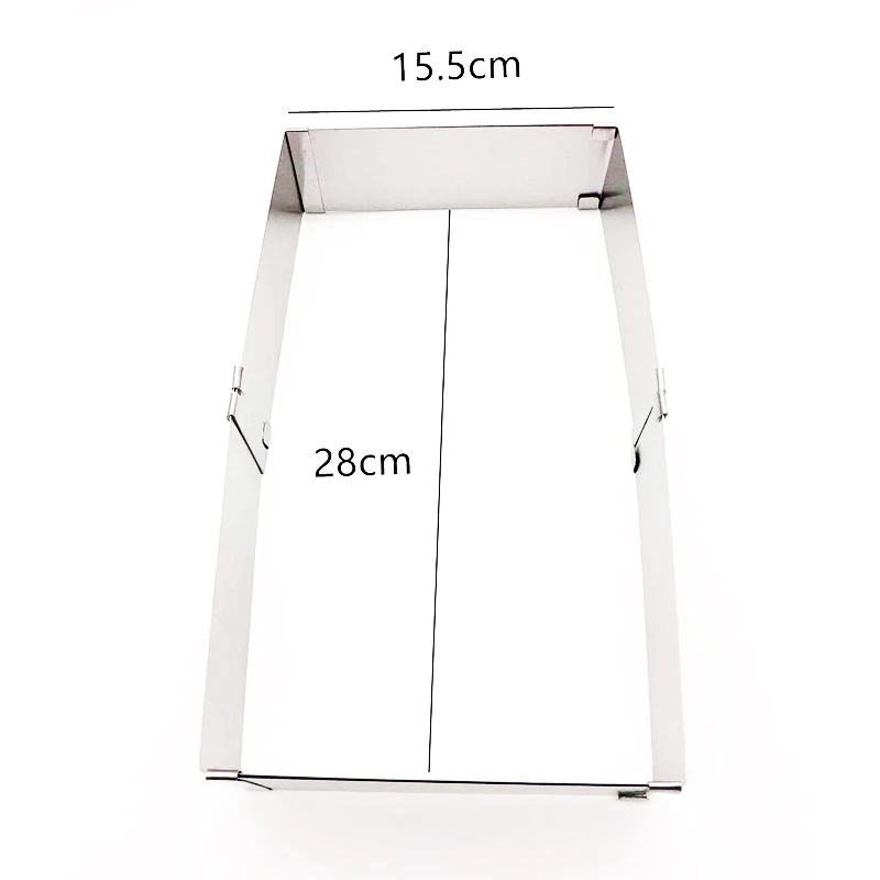 

Adjustable Mousse Cake Ring Stainless Steel 3D Round & Square Cakes Mold Cookie Pastry Baking Tools Home Kitchen Accessories