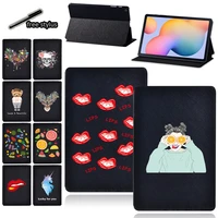 for samsung galaxy tab s6 lite p610p615 10 4 inch tablet case leather protective cover free stylus