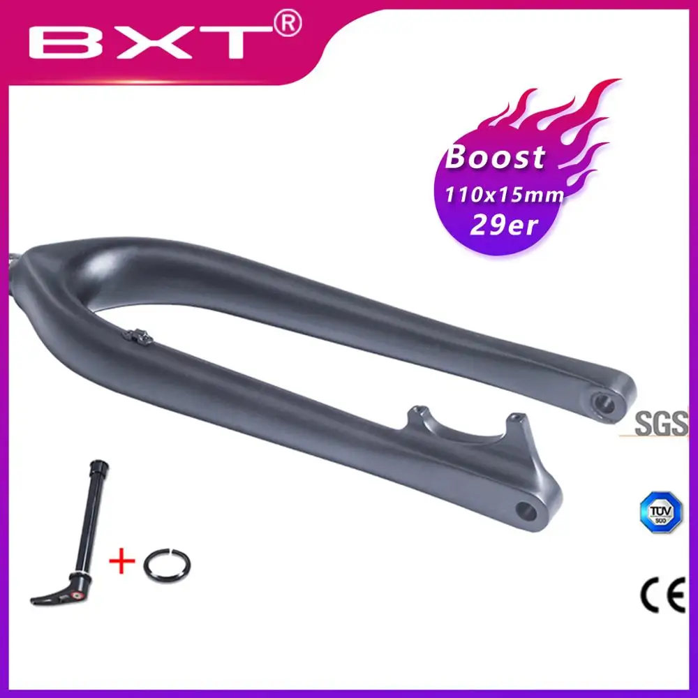BXT новая Карбоновая вилка MTB Boost 110*15 мм 29er для горного велосипеда 29 дюймов дисковый