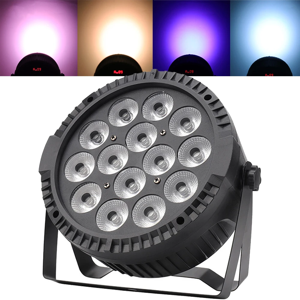 14X6W RGBW LED Par Light Dj Equipments Disco Light DMX Control LED Wash Light Stage Lighting Professional Flat LED Par 100% NEW