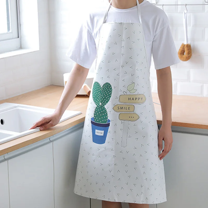 

Кухонный Фартук в скандинавском стиле из искусственной кожи с мультяшным рисунком домашний фартук для пекарни K9Store