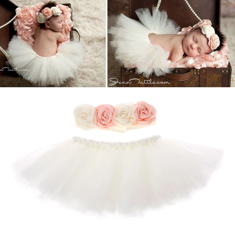 

Newborn Photography Props Infant Costume Outfit Princess Baby Tutu Skirt