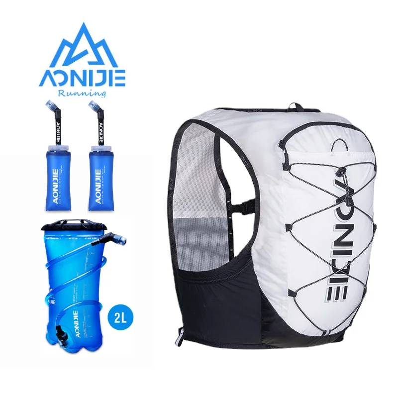 AONIJIE C9108 350ML 2L Lightweight Hydration Cross Country Backpack Pack Bag Water Bladder for Hiking Running Marathon Cycling