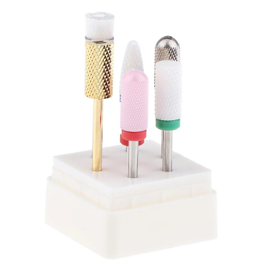 

Nail Drill Bits Set 3/32'' Mixed Nail Art Bits Tools Kit (1 Set of 6pcs Fine