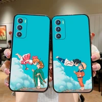 cute cartoon couple phone case for oppo reno 6 5 4 pro puls silicone case for realme gt x7 xt bumper cover