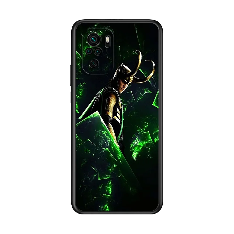 

Marvel Avengers Loki For Xiaomi Redmi Note 10S 10 9T 9S 9 8T 8 7S 7 6 5A 5 Pro Max Soft TPU Silicone Black Cover Phone Case