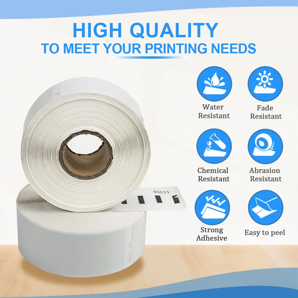 Термобумага Labelwell 1 рулон 11352 25 мм х 54 500 шт. этикеток совместимых с DYMO LabelWriter 450/450