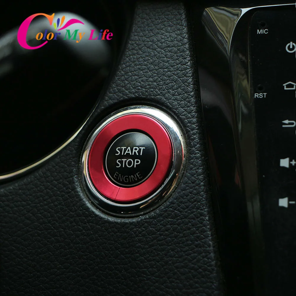 Цвет моя жизнь 1 шт. Автомобильный ключ зажигания кольцо Защитная крышка отделка