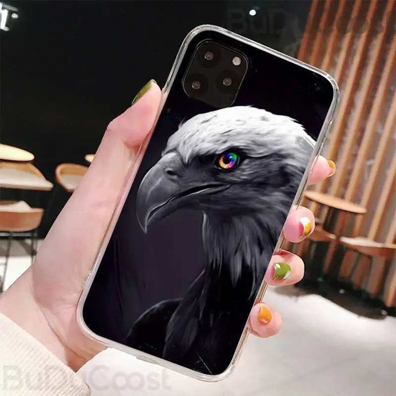 animal eagle phone case for iphone 8 7 6 6s plus x 5s se 2020 xr 11 pro xs max 12 12mini free global shipping