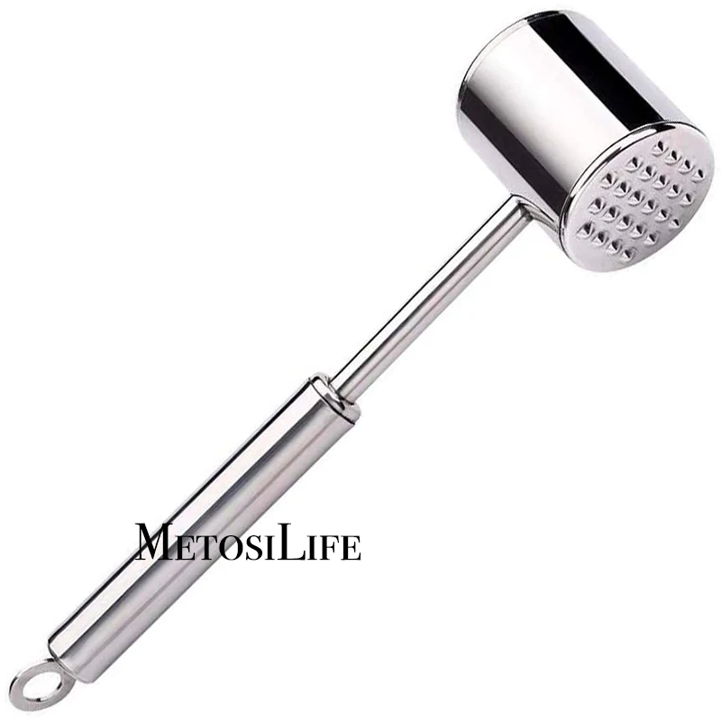 

Dishwasher Safe Meat Tenderizer, 304 Stainless Steel Heavy Duty Meat Hammer Softener for Tenderizing Steak, Beef, Chicken, Lamb