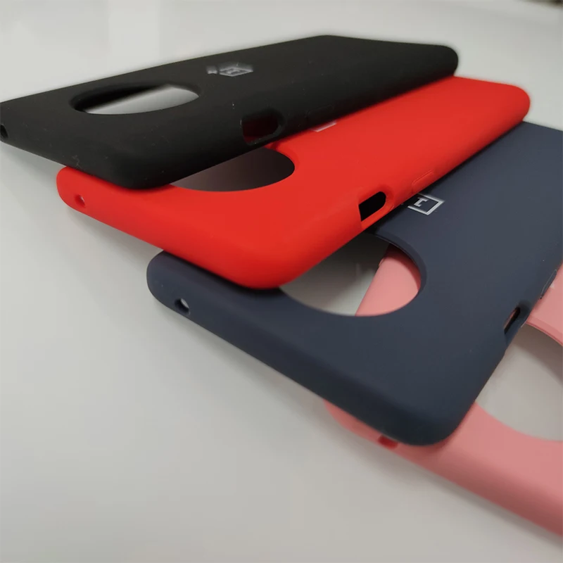 Чехол для Oneplus 7T жидкий силиконовый чехол телефона мягкий на ощупь шелковистая