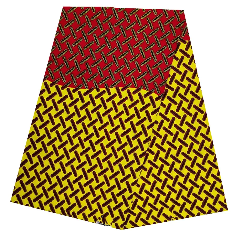 Нигерийский настоящий Африканский принт ткань воск 6 ярдов африканская 100% хлопок