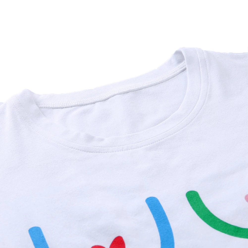 

Women Crop Top New Arrival Short Sleeve T-Shirt Vest Fashion Short Tops Funny Clothes T-shirts