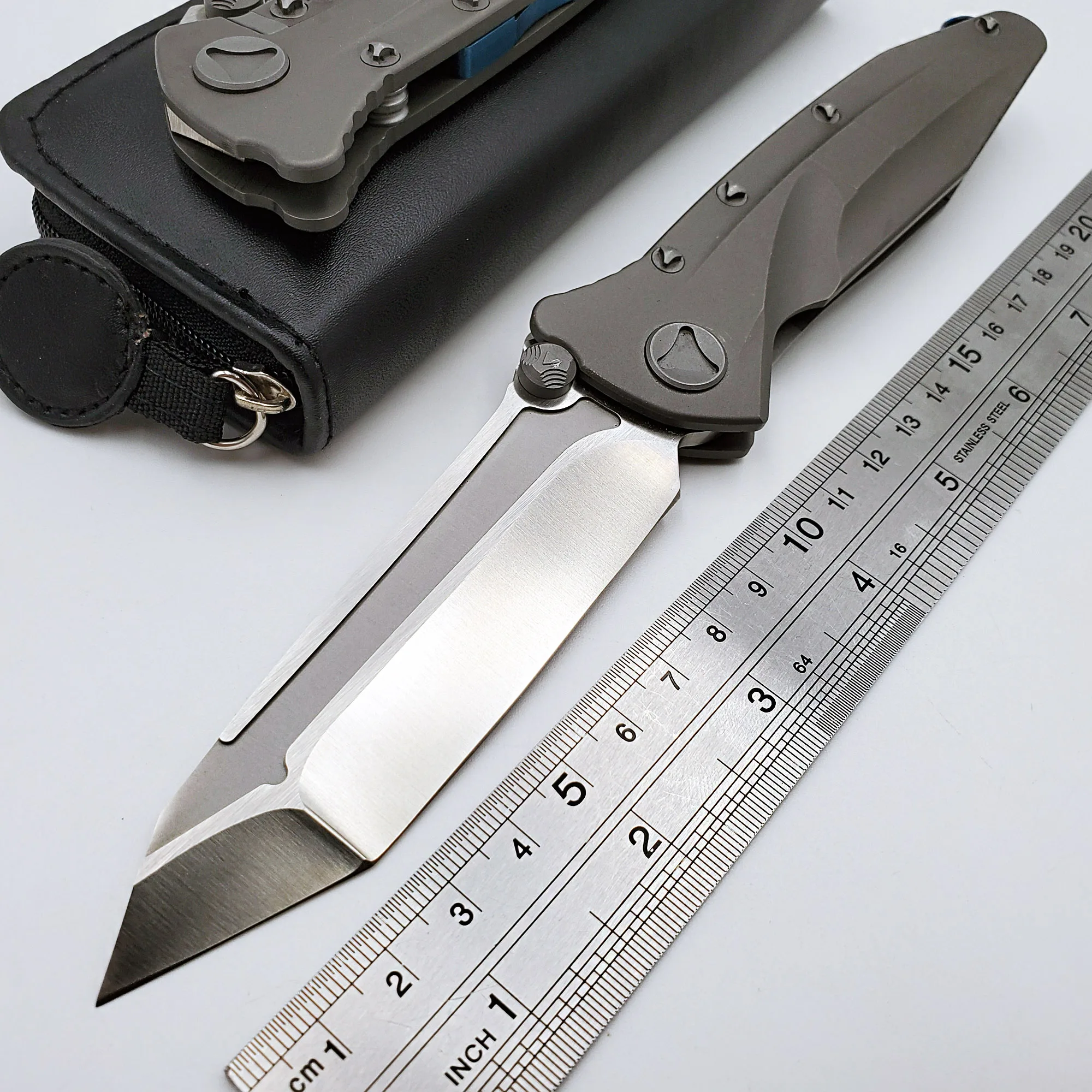 

Delta Tactical Folding Knife D2 Blade Titanium Handle Outdoor Camping Survival Hunting Knives Combat Pocket Military EDC Tools