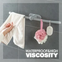 single towel rack punch free towel bar holder for kitchen bathroom shower organizer storage tool