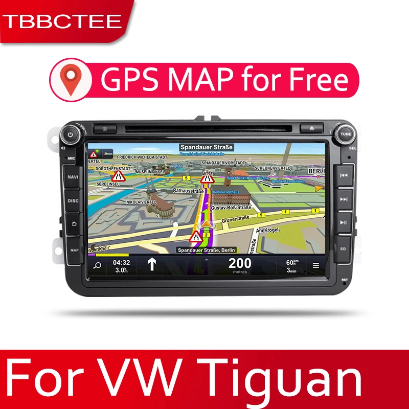 TBBCTEE автомобильная система Android 1080P IPS ЖК-экран для Volkswagen VW Tiguan 2007 ~ 2014