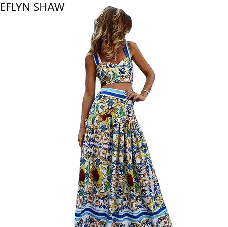 Модные Для женщин 2 шт наборы для ухода за кожей 2019 летние Ins кроп топ с длинными