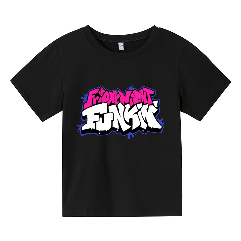 

Cartoon Music Games T-shirts Boys Friday Night Funkin T Shirt Kawaii Anime Graphic Tees Harajuku Boys And Girls Short Sleeves