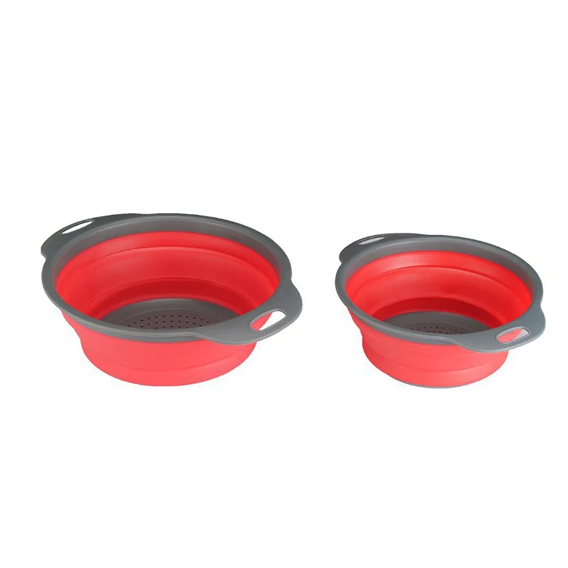 

Folding Vegetable Basket Strainer Outdoor Tableware Portable Camping Cookware