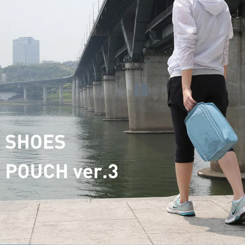

Convenient Travel Storage Bag Nylon 6 Colors Portable Organizer Bags Shoe Sorting Pouch multifunction Shoes Bag