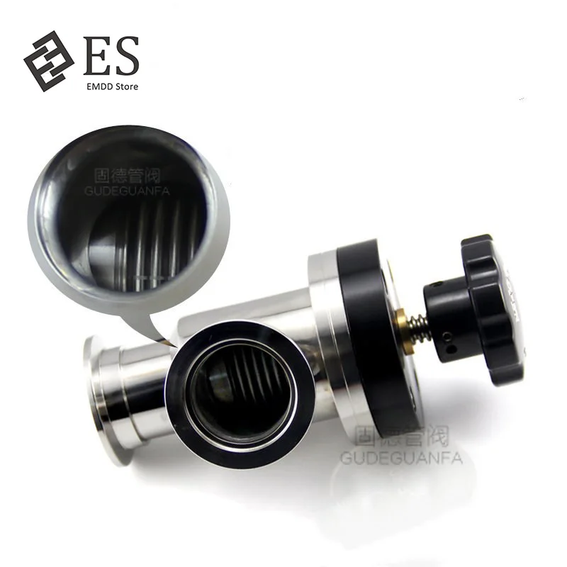 Ручной высокий вакуумный клапан Φ KF угловой сильфоновый клапан|Автоматизация