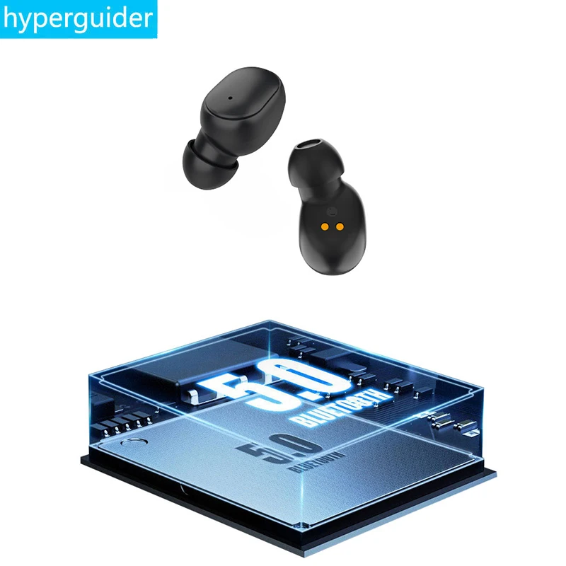Hyperguider наушники TWS Bluetooth 5 0 Беспроводная гарнитура бинауральные вызова стерео Бас