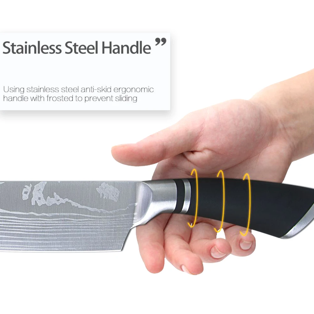 Кухонный нож шеф-повара профессиональный 8 дюймов из нержавеющей стали для
