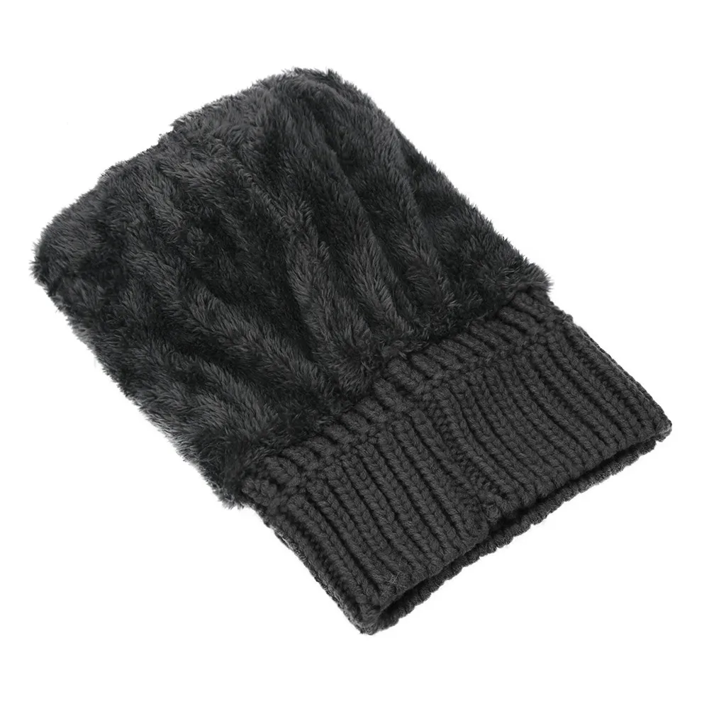 2 шт. шарф шапка набор женские зимние теплые однотонные помпоны вязаные мягкие