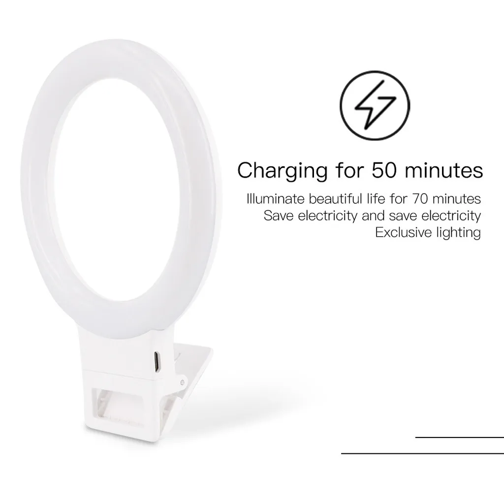 Светодиодный кольцевой светильник для селфи студийная лампа фотосъемки со