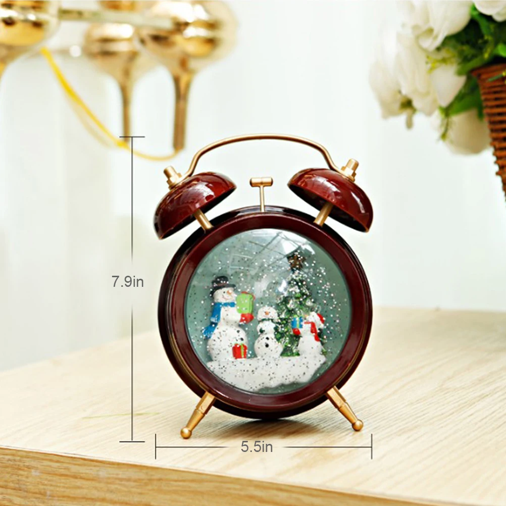 Модная Рождественская елка снег хрустальный шар музыкальная шкатулка желающая