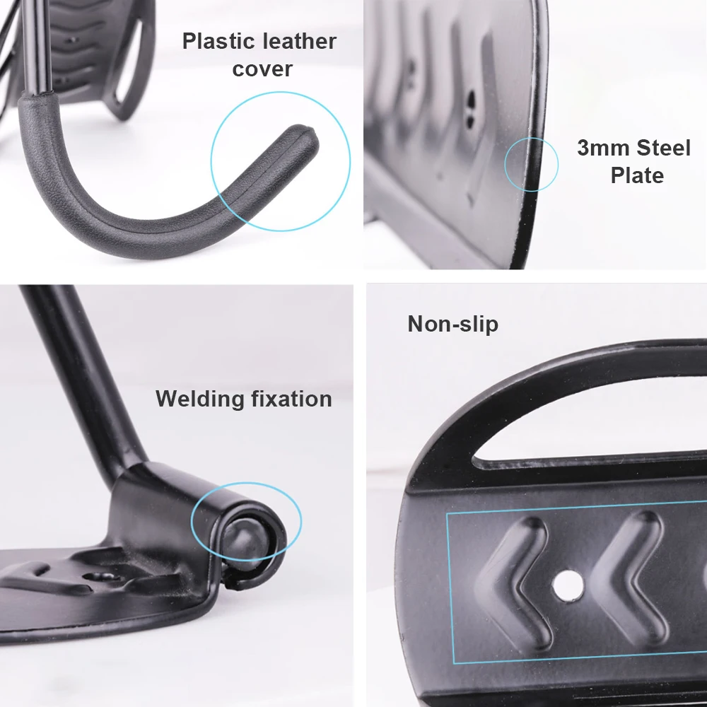 Настенный держатель для велосипеда с крючком Подвесная подставка винтами