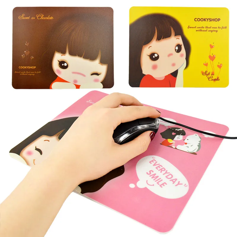 Pattern Girl Anti-Slip Cute Mat Mouse Pad MousePad Colorful Mousepad kawai durable Soft pad | Компьютеры и офис